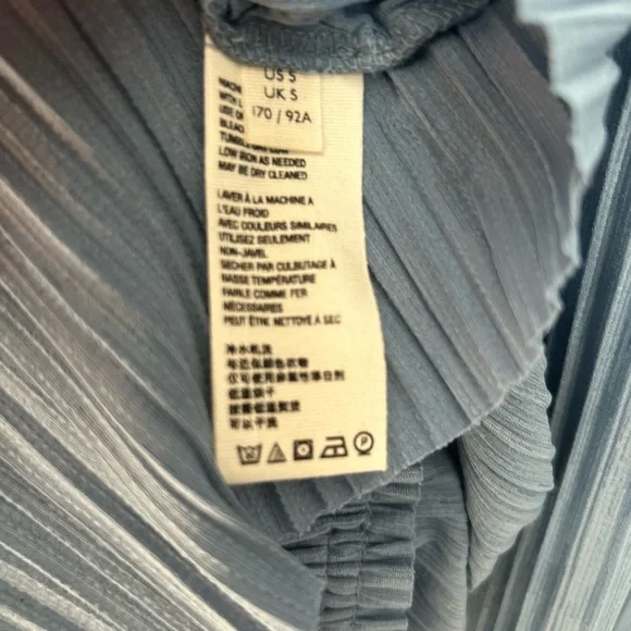 Free People Slate Blue Pleated Mini Dress - Picture 13 of 15